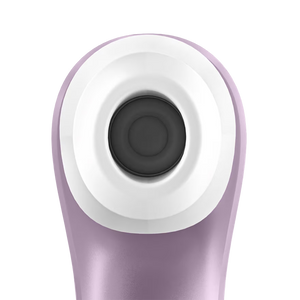 Close up look at the head of the Satisfyer Pro 2 Air Pulse Stimulator 