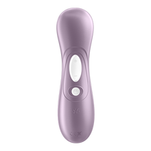 Charger l&#39;image dans la galerie, Back of the Satisfyer Pro 2 Air Pulse Stimulator, the dual control button is visible on the middle part of the handle marked by + and -, and below that is the power button. Below the controls is a SF logo.