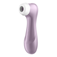 Charger l&#39;image dans la galerie, Front left side of the Satisfyer Pro 2 Air Pulse Stimulator, and on the middle part of the handle is the Satisfyer logo.