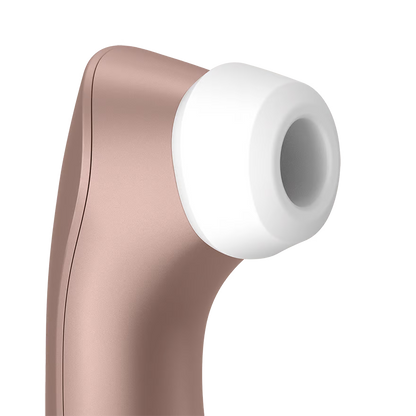 A close up of the silicone head on the Satisfyer Pro 2+ Air Pulse Stimulator