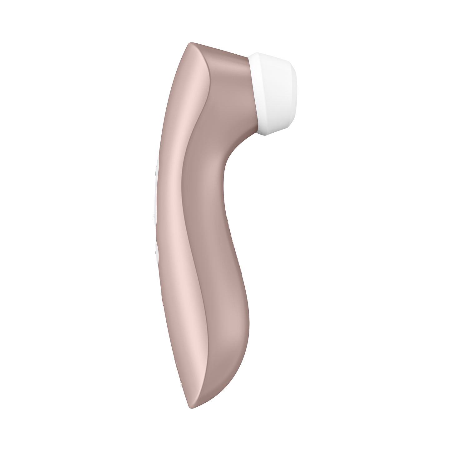 Left Side of the Satisfyer Pro 2+ Air Pulse Stimulator