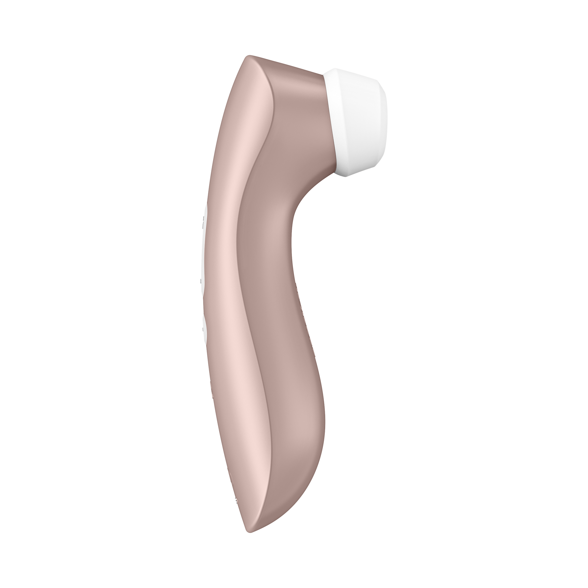 Left Side of the Satisfyer Pro 2+ Air Pulse Stimulator