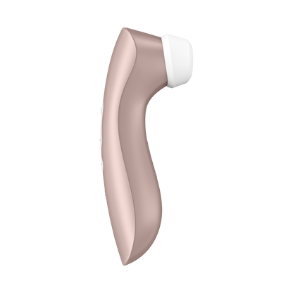 Left Side of the Satisfyer Pro 2+ Air Pulse Stimulator