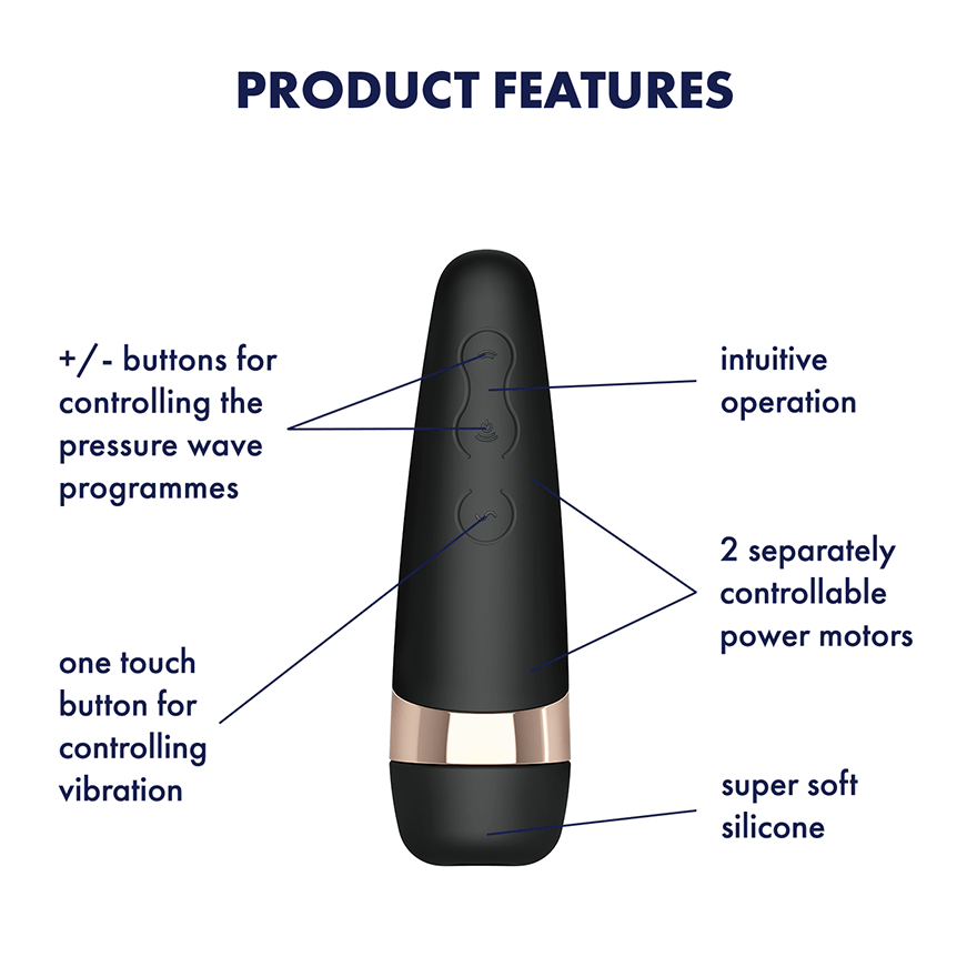 Satisfyer Pro 3+ Air Pulse Stimulator plus Vibration benefits