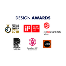 Charger l&#39;image dans la galerie, Design Awards for the Satisfyer Penguin Air Pulse Stimulator: German Design Awards Special 2019, iF Design Award 2017, reddot award 2017 winner, Good Design Selection, Focus Open 2017 Special Mention, and Good Design.