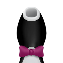 Load image into Gallery viewer, Close up of the silicone head from the Satisfyer Penguin Air Pulse Stimulator