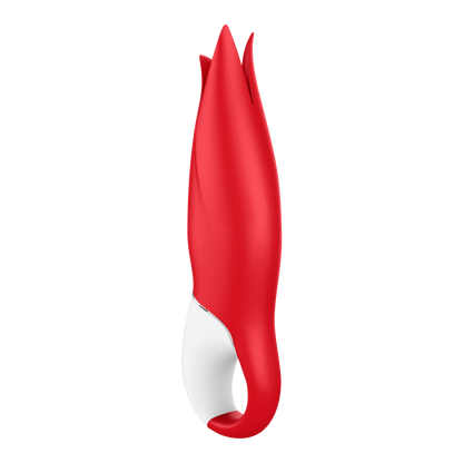 Left side from the back of the Satisfyer Power Flower Vibrator