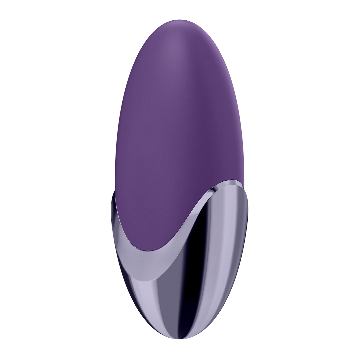 Bottom side view of the Satisfyer Purple Pleasure Lay-on Vibrator