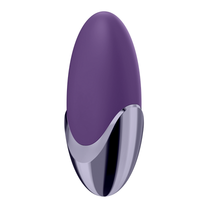 Bottom side view of the Satisfyer Purple Pleasure Lay-on Vibrator