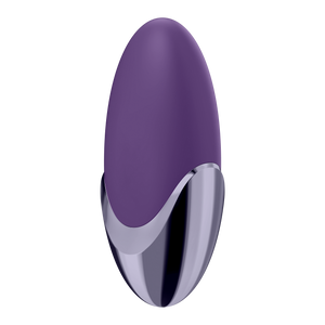 Bottom side view of the Satisfyer Purple Pleasure Lay-on Vibrator