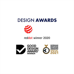 Satisfyer Sparkling Darling Vibrator Design Awards: reddot winner 2020, Good Design Award Winner, and German Design Award Special 2021.