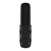 Charger l&#39;image dans la galerie, Front view of the Satisfyer Sparkling Darling Vibrator with out the cap, and the controls can be seen in the lower centre of the product marked by + and -.