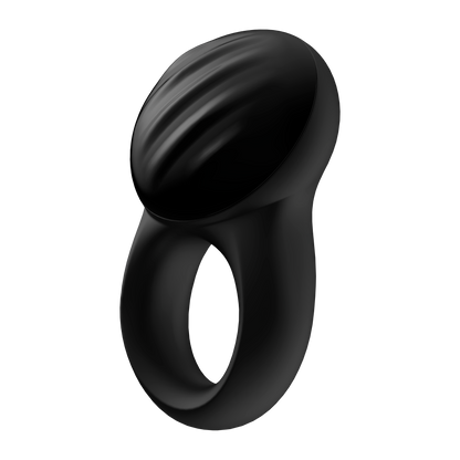 Top of the Satisfyer Signet Ring Vibrator from the side