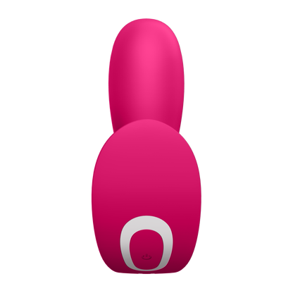 Back view of the Satisfyer Top Secret + Wearable Vibrator, with the power button visible at the bottom of the product.