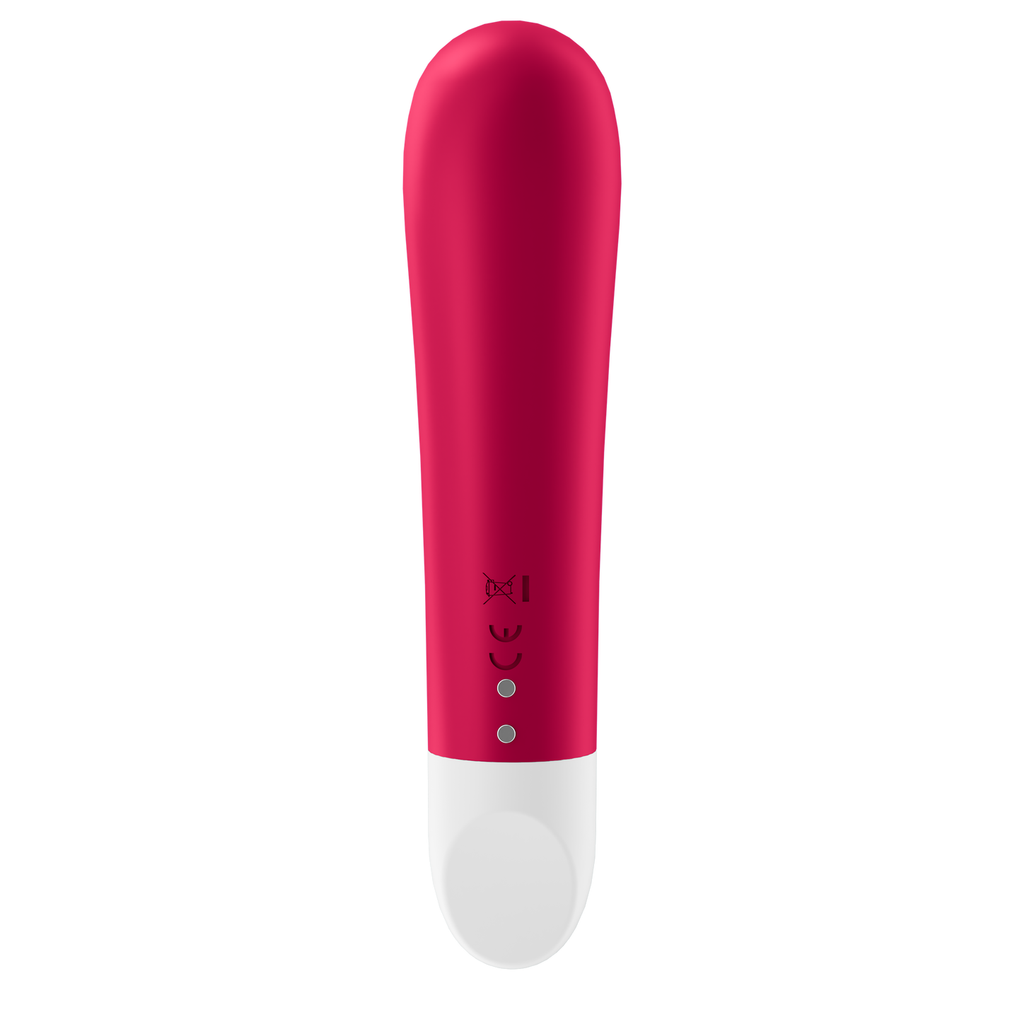 Back of the Satisfyer Ultra Power Bullet 1 Vibrator with the charging port visible on the lower part of the product.