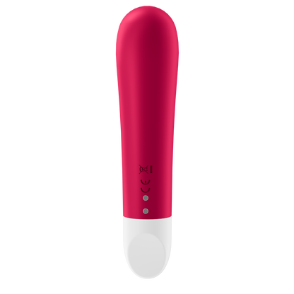 Back of the Satisfyer Ultra Power Bullet 1 Vibrator with the charging port visible on the lower part of the product.