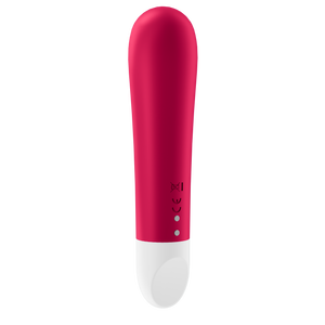 Back side view of the Satisfyer Ultra Power Bullet 1 Vibrator, on the lower right is the charging port.