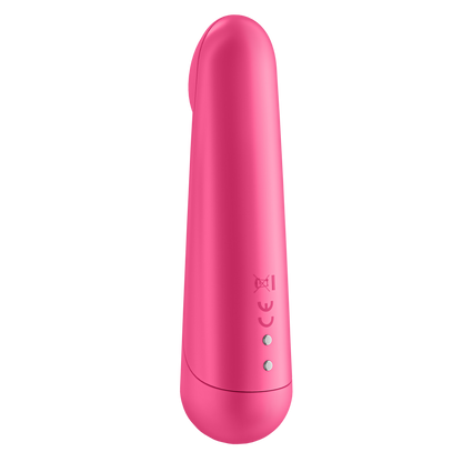 Back right side of Satisfyer Ultra Power Bullet 3 Vibrator with the charging port visible on the lower right side of product.