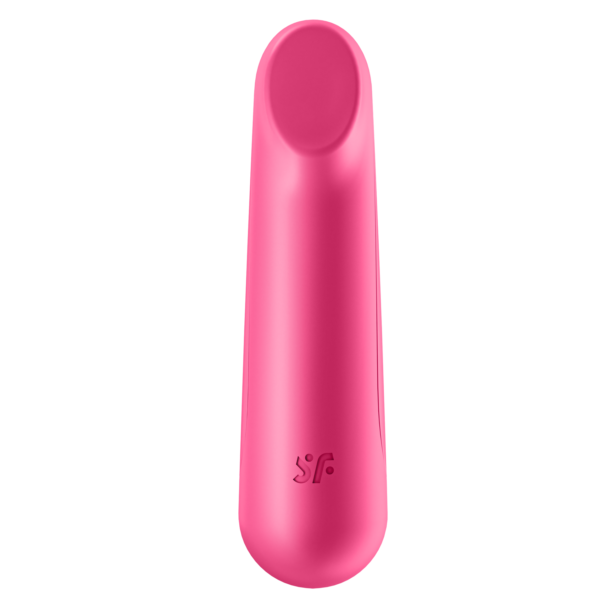 Front of the Satisfyer Ultra Power Bullet 3 Vibrator with the SF logo engraved on the lower handle of the product.