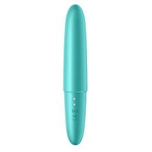 Load image into Gallery viewer, Back of the  Satisfyer Ultra Power Bullet 6 Vibrator with the charging port on the top part of the handle.