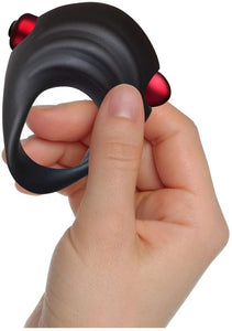 Rocks-Off Truly Yours Red Temptations - Cock Ring Hand Scale